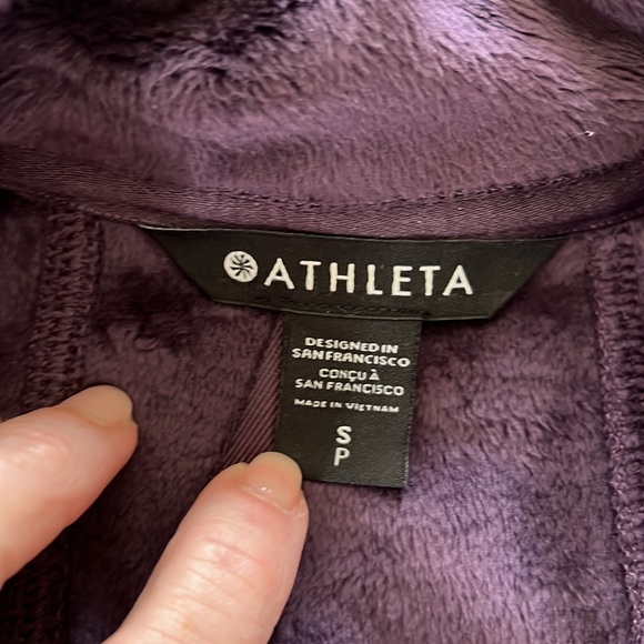 Athleta Recover Stretch Fleece Full Zip - Picture 2 of 2